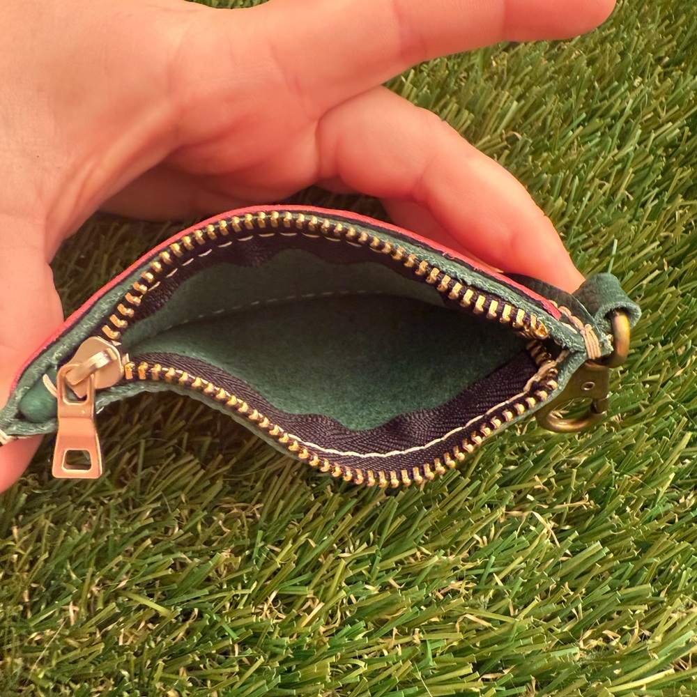 Portland Leather Goods Watermelon Coin Purse Keychain - Picture 3 of 3